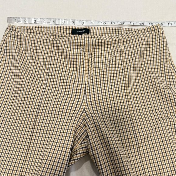 Theory Alletah Ansley Check Plaid Pants Size 6 - Picture 11 of 11